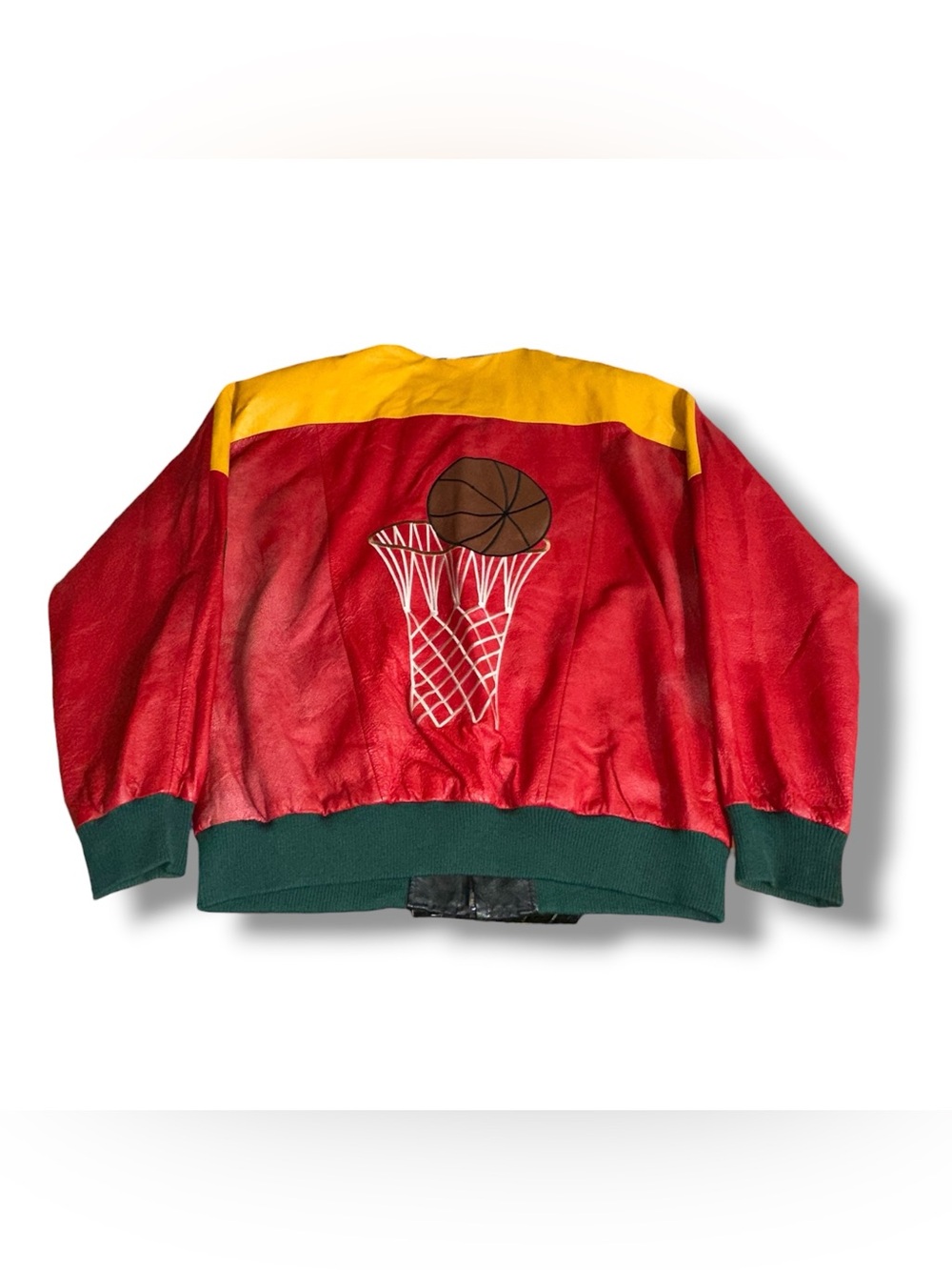 Men’s Legend In Leather Basketball Leather Jacket